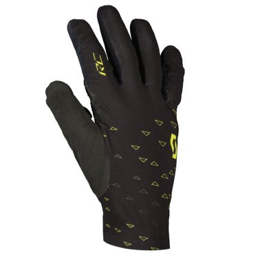 Велоперчатки SCOTT RC Pro, длинные пальцы, black/sulphur yellow, ES289374-5024