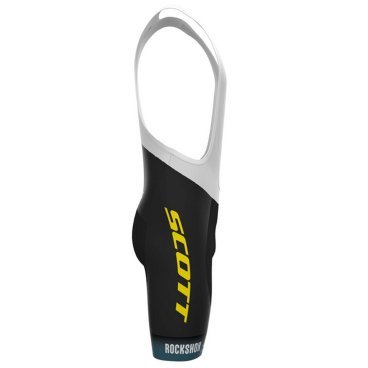 Велошорты SCOTT SRAM Racing Team Rep, с лямками, black/sulphur yellow, ES292201-5024