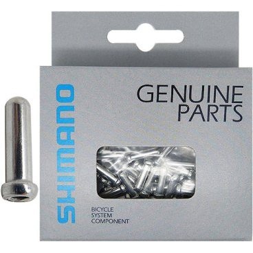Концевик SHIMANO алюминиевый для троса тормоза, 100 штук Y62098040