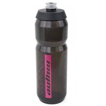 Фляга велосипедная AUTHOR AB-FLASH X9, 100% биопластик, 0.75л, c большим клапаном, черно-розовая, 8-14060240