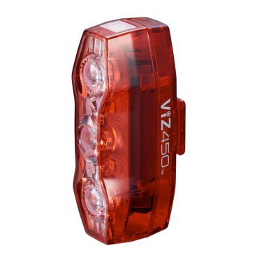 Фонарь велосиедный CAT EYE, VIZ 450 люмен, 5 светодиодов LED, USB, 45 гр, 8-12039046
