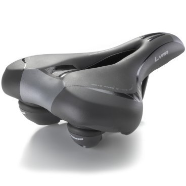 Седло велосипедное MONTE GRAPPA E-BIKE "LYRA PLUS", 270х200 мм, черный, 6255/PLUS