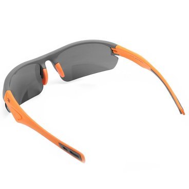 Очки велосипедные Vinca Sport, матово-серая с оранжевым оправа с серыми линзам, VG 067 grey/orange