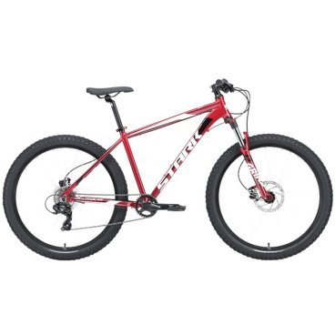 Фото Горный велосипед Stark Hunter 27.2+ HD, 27.5", красно-коричневый/никель, 2023,