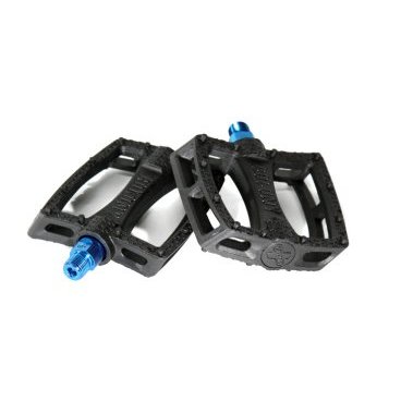 Педали велосипедные COLONY Fantastic Plastic Pedals 9/16" - Nylon/Fibre Mix, цвет черно-синий, 03-002189