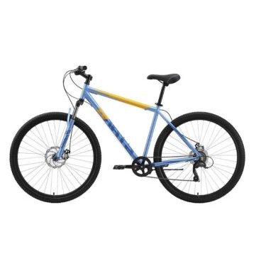 Горный велосипед Stark Respect 29.1 D Microshift голубой металлик/синий/оранжевый, 2023, HQ-0009973