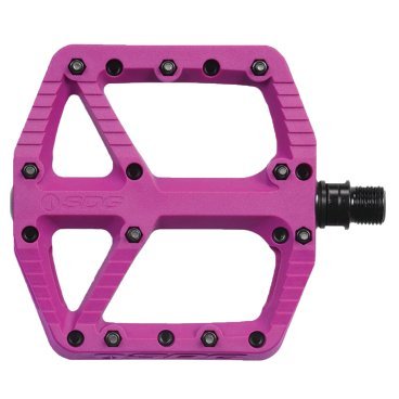 Фото Педали велосипедные SDG Composite, 110х105х17 мм, 9/16", Purple, 00034DS