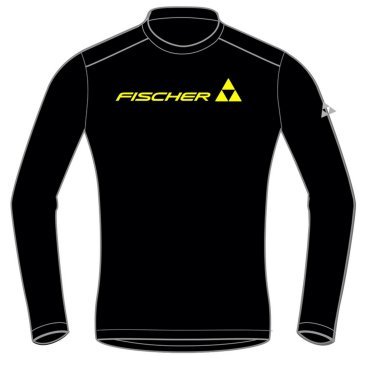 Футболка Fischer Logo Long Hockey, с длинным рукавом, черный, GR8222-100H