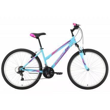 Фото Женский велосипед Black One Alta 26, голубой/розовый/фиолетовый, 2021, HQ-0005365