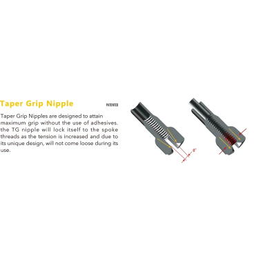 Ниппель алюминиевый Pillar Alloy TG-Hexa nipple, 14G x 14 mm Black, чёрный, NAT43J001