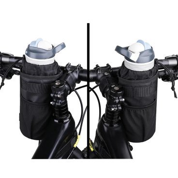 Велосумка-кормушка 4BIKE Drink Holder, 100% влагозащита, термоизоляция, на руль, для байкпакинга, черный, ARV000298