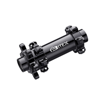 Фото Втулка Bitex для GRAVEL, передняя, под эксцентрик, зажим M9, ширина 100 мм, 24 спицы, черная, BX306FG24H-M9-100BK
