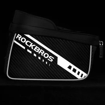 Велосумка ROCKBROS, с держателем для телефона 7.5", влагозащитная, 1L, черный, RB_AS-006BK