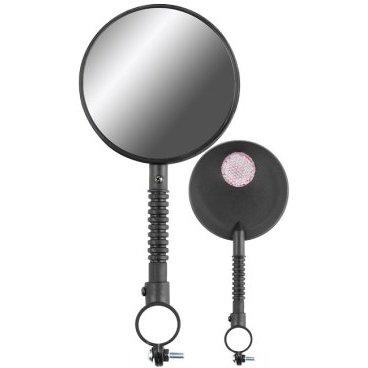Зеркала заднего вида STELS FCR-S99-4 пластиковые чёрные, правое и левое, со световозвращателями, 220014