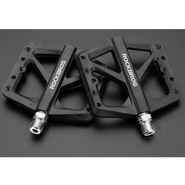 Педали велосипедные ROCKBROS, алюминиевые, черные, RB_M906-BK