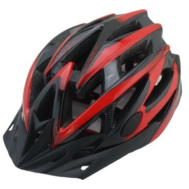 Фото Велошлем защитный STELS FSD-HL056 (in-mold), красно-чёрный, 600301