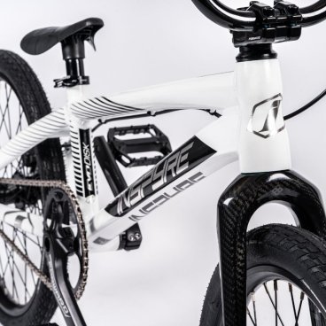 Велосипед BMX Inspyre Evo-C Disk Pro Bike 2023 White / Black / Brushed Raw, VEIN2333