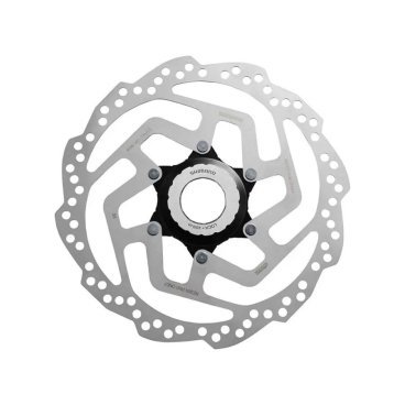 Тормозной диск-ротор велосипедный SHIMANO RT10, Center Lock, 160мм, для пластиковых колодок, ESMRT10S2, 2-720348