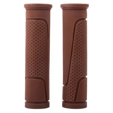 Грипсы резиновые Vinca Sport коричневые, длина 125 мм, в упаковке, H-G 63 brown