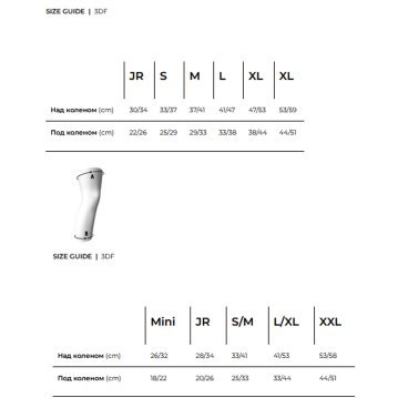 Наколенники Leatt 3DF 5.0 Zip Knee Guard, White/Black, 2024, 5019400522