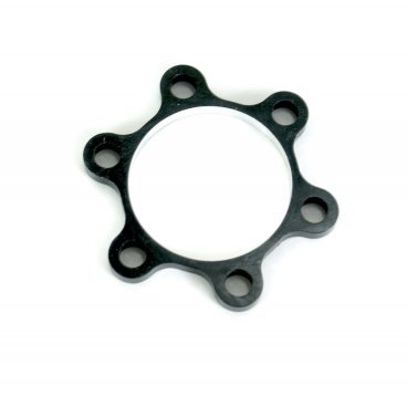 Кольцо проставочное Meybo, HSX disc spacer, 6 bolt, 2mm Black, MBHSXDS2MM
