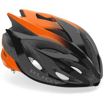 Велошлем Rudy Project, RUSH Black - Orange Shiny, HL570193