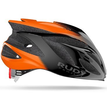 Велошлем Rudy Project, RUSH Black - Orange Shiny, HL570193