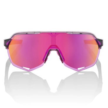 Очки велосипедные спортивные 100% S2 Polished Translucent Grey / Purple Multilayer Mirror Lens, 60006-00019