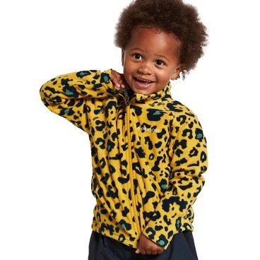Кофта детская DIDRIKSONS MONTE PR KID'S JKT 859, желтый леопард, 504100