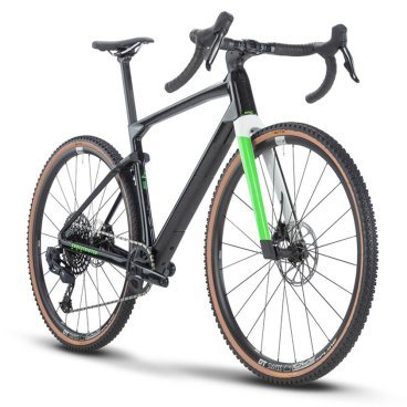 Велосипед гравел BMC URS 01 FOUR, 28", Black/Green. 2023, URS01Four