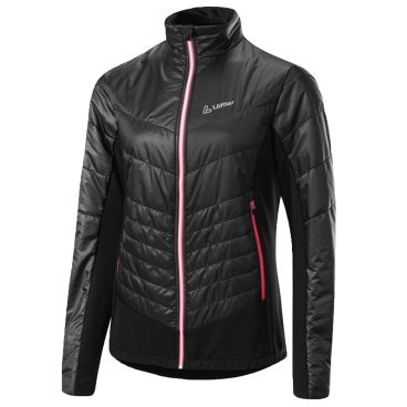 Куртка женская Loeffler PL60 , black/rouge red, EL26503-956
