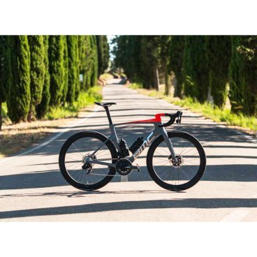 Велосипед шоссейный BMC Teammachine R 01 THREE SRAM Force eTap AXS 2x12, 28", Grey/Red, 2024, TM R01Three