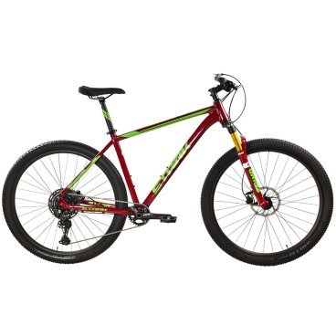 Фото Велосипед горный Stark Armer 29.6 HD, 29", бордовый/зеленый, 2024, HQ-0014057
