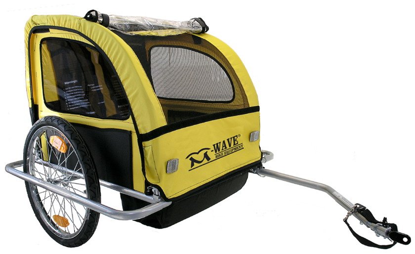 Велоприцеп M-WAVE для перевозки детей или грузов, алюминиевая рама и обод 20, 5-640091