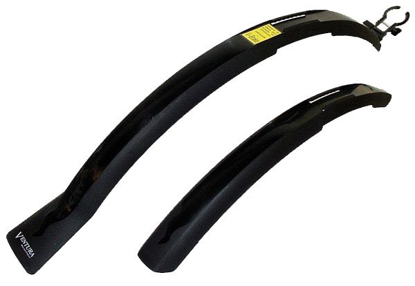 Крылья для велосипедов  ВашВелосипед Крылья пластиковые M-Wave 26-28х55мм удлиненные черные 5-386085