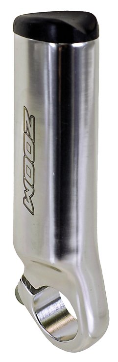 фото Рога для велосипеда zoom алюминиевые прямые короткие серебристые цельнолитые 5-408149