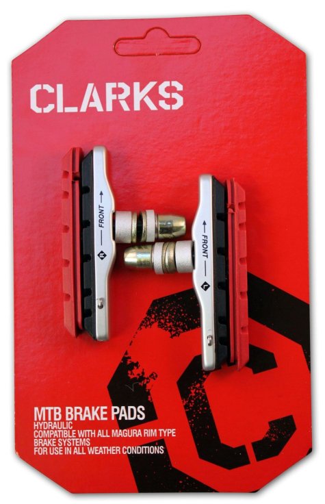 фото Тормозные колодки для велосипеда clark`s картридж, сменные резинки 3-039