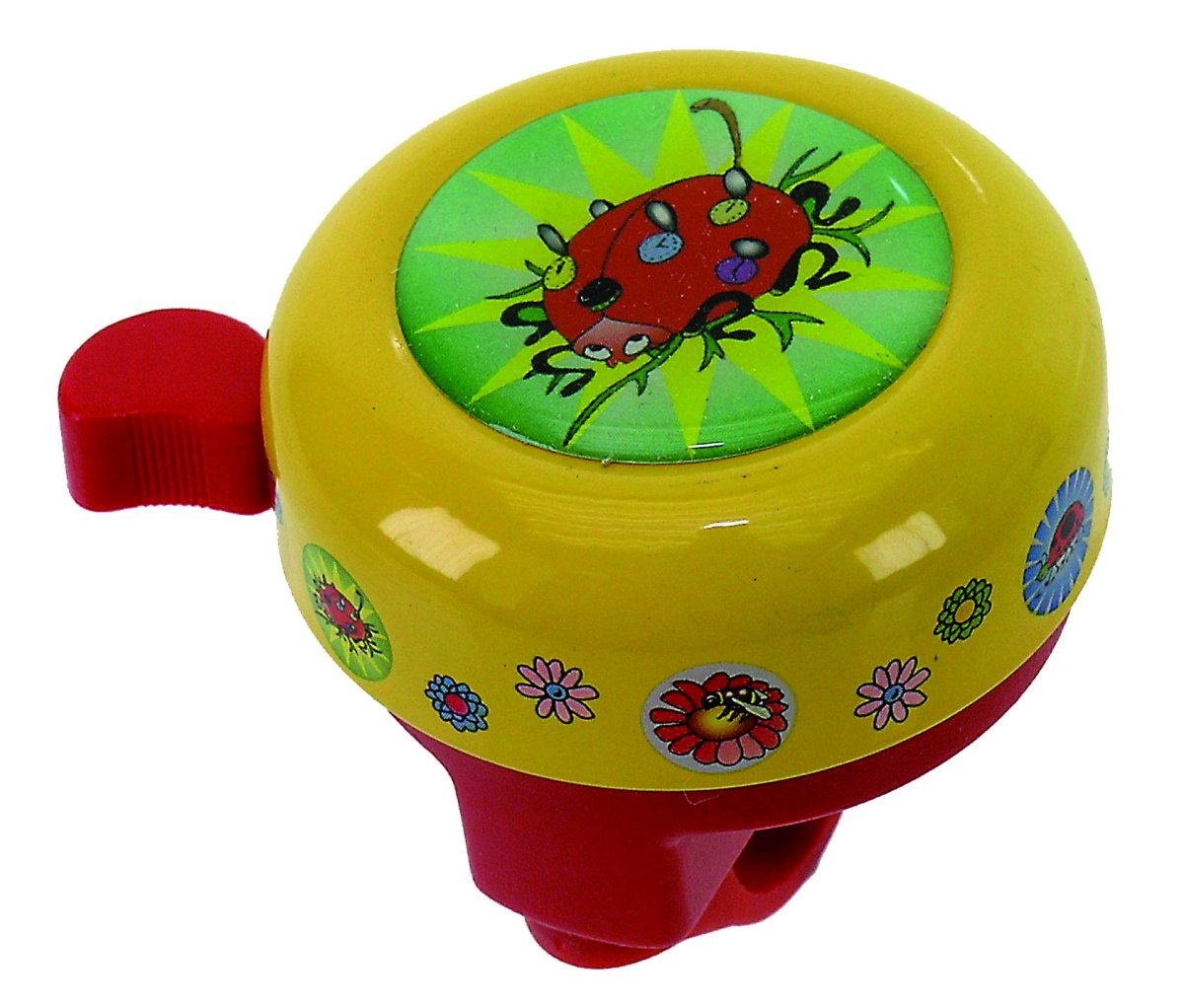 Звонок 5-420119 сталь/пластик детский с 3D-рисунком 6 цветов в ассортименте M-WAVE купить на ЖДБЗ.ру - фотография № 1