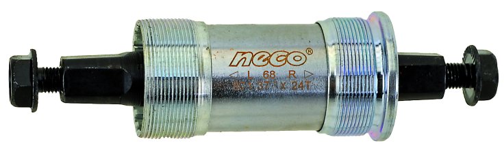 Каретка-картридж велосипедная NECO, 110,5/20,5 мм, стальные чашки, 5-359270 запонки стальные