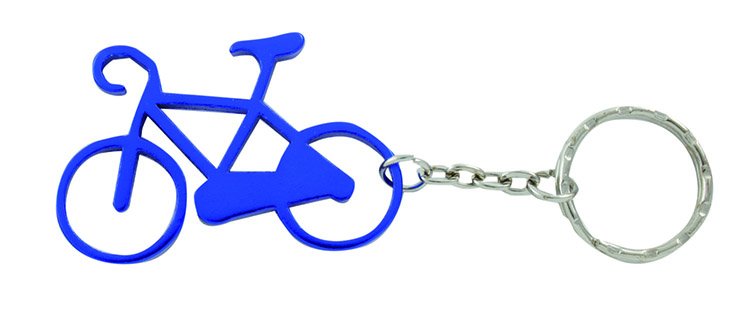 Брелок для ключей велосипед алюминиевый цвета в ассортименте