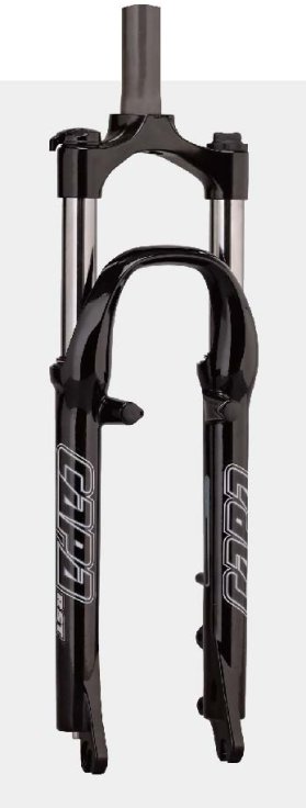 Велосипедная вилка  ВашВелосипед Вилка велосипедная RST Capa Т, 24х 1, пружинно-эластомерная, V+D, черная, 1-0010
