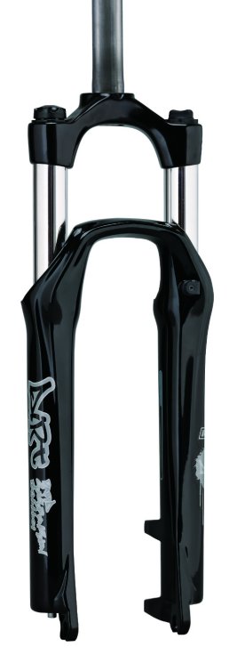 Велосипедная вилка Вилка велосипедная RST Dirt Т, 26х 28,6, пружинно-эластомерная, 100мм, V+D, черная, 1-0050