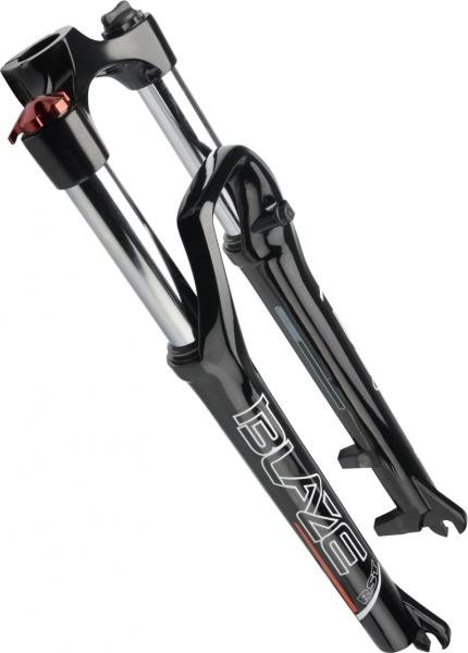 Велосипедная вилка Вилка велосипедная RST Blaze ML 27.5х28,6 пружинно-эластомерная, 100 мм, D, черная, 1-0201
