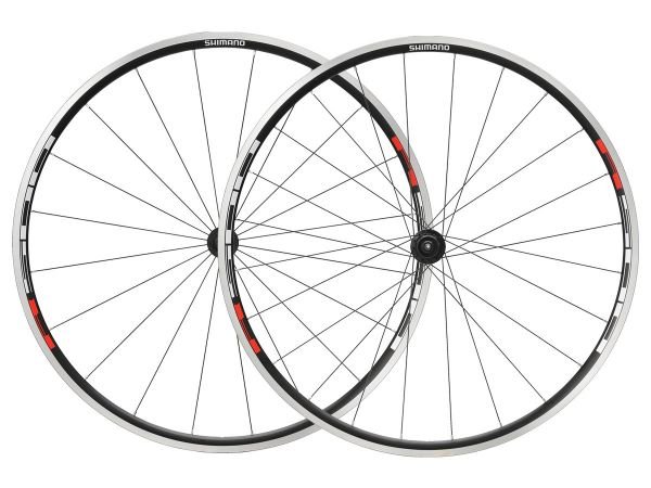 Колеса для велосипеда Колесо велосипедное Shimano R501A, переднее и заднее, 28, плоские спицы, цвет черный EWHR501APCBY