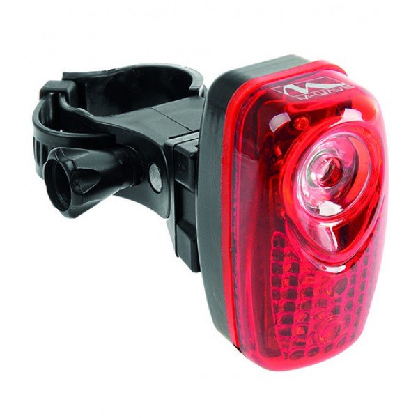 Фонарь велосипедный M-WAVE, задний, 3 диода, 1*0.5W, 3 функции, красный, 5-221041 велосипедный фонарь на спицу 3 функции