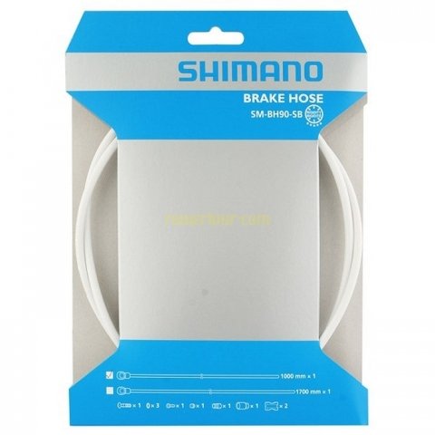 Гидролиния Saint SHIMANO BH90-SBLS 1000 мм, обрезной, цвет белый, TL-BH61 ISMBH90SBLSW100