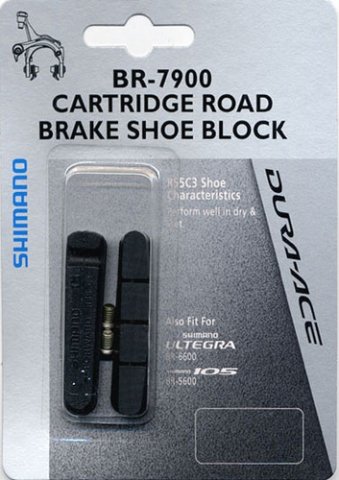 

Вкладыш тормозной колодки SHIMANO R55C3 шоссейные, пара, для DA, Ultegra, 105 Y8FN98090