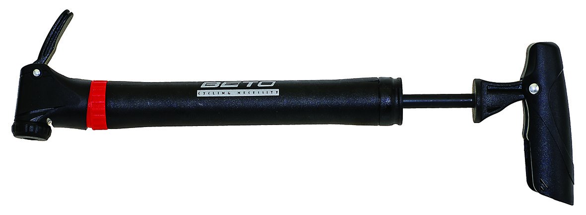 Велонасос BETO, пластик, универсальная шарнирная головка, Т-ручка, черный, 5-470364
