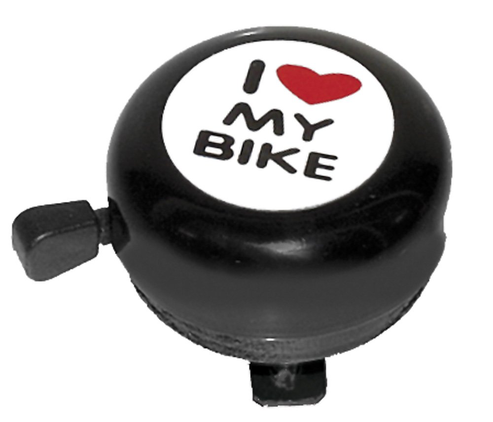 Звонок детский M-Wave, стальной  черный с рисунком  5-420115 звонок велосипедный m wave i love my bike детский сталь с рисунком 5 420190