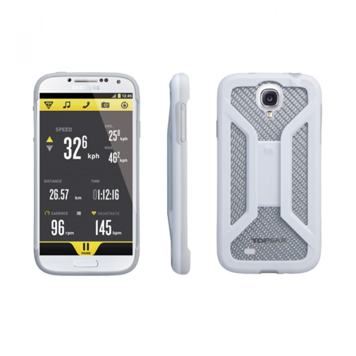 Чехол TOPEAK для телефона samsung Galaxy S4 с креплением на велосипед , белый, TRK-TT9836W купить на ЖДБЗ.ру - фотография № 1